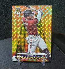 Ketel Marte [Gold] #Sf-5 Baseball Cards 2022 Panini Mosaic Straight Fire Prices
