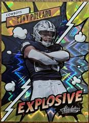 Tony Pollard [Gold] #18 Football Cards 2023 Panini Absolute Explosive Prices