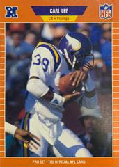 Carl Lee Football Cards 1989 Pro Set Prices