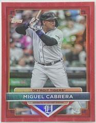 Miguel Cabrera [Red] #90 Baseball Cards 2023 Topps Flagship Collection Prices