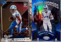 Amon Ra St. Brown [Blue] #DH-14 Football Cards 2022 Panini Certified Dark Horses Prices