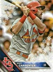 Matt Carpenter [Metallic Snowflake] Baseball Cards 2016 Topps Holiday Prices