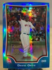David Ortiz [Blue Refractor] #22 Baseball Cards 2009 Bowman Chrome Prices