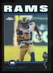 Torry Holt [Black Refractor] Football Cards 2004 Topps Chrome Prices