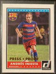 Andres Iniesta [Bronze Press Proof] #72 Soccer Cards 2015 Panini Donruss Prices