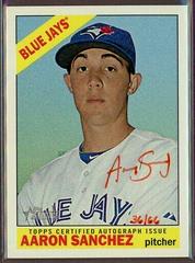 Aaron Sanchez [Red Ink] #AS Baseball Cards 2015 Topps Heritage Real One Autographs Prices