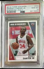 Wendell Carter Jr. [Italy] Basketball Cards 2018 Panini Stickers European Prices