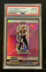 Joe Burrow [Pink] #BTN-24 Football Cards 2020 Panini Playoff Behind the Numbers Prices