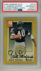 Gale Sayers, Edgerrin James [Autograph] Football Cards 2000 Panini Donruss Elite Passing the Torch Prices