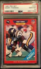 Henry Thomas Football Cards 1989 Pro Set Prices