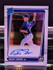 Brady Singer #OA-BS Baseball Cards 2021 Panini Donruss Optic Autographs Prices