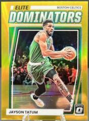 Jayson Tatum [Gold] #15 Basketball Cards 2022 Panini Donruss Optic Elite Dominators Prices