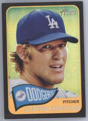Clayton Kershaw [Portrait Black Refractor] Baseball Cards 2014 Topps Heritage Chrome Prices