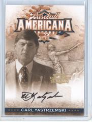Carl Yastrzemski [Autograph Gold] Baseball Cards 2008 Donruss Threads Prices