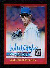 Walker Buehler [Red] Baseball Cards 2018 Panini Donruss Optic Rated Rookie Retro 1984 Signatures Prices