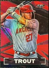 Mike Trout [Flame] #1 Baseball Cards 2021 Topps Fire Prices