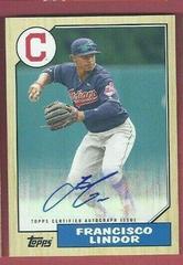 Francisco Lindor Baseball Cards 2017 Topps 1987 Autographs Prices