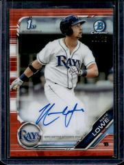 Nate Lowe [Orange Refractor] #PA-NL Baseball Cards 2019 Bowman Prospect Autographs Prices