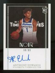 Anthony Edwards [Autograph] #395 Basketball Cards 2020 Panini Noir Prices