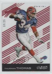 Thurman Thomas [Red] #7 Football Cards 2015 Panini Clear Vision Prices