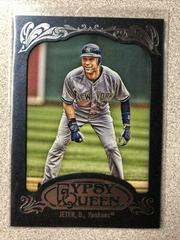 Derek Jeter [Fielding Blue Frame] #100 Baseball Cards 2012 Topps Gypsy Queen Prices