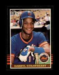 Darryl Strawberry #312 Baseball Cards 1985 Donruss Prices