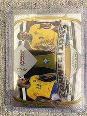 Dani Alves, Thiago Silva #6 Soccer Cards 2022 Panini Prizm World Cup Connections Prices