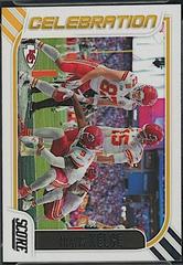 Travis Kelce [First Down] #1 Football Cards 2023 Panini Score Celebration Prices
