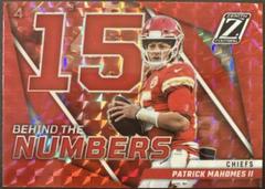 Patrick Mahomes II #24 Football Cards 2023 Panini Zenith Behind the Numbers Prices
