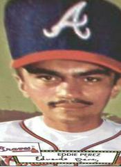 Eddie Perez #25 Baseball Cards 2001 Topps Heritage Prices