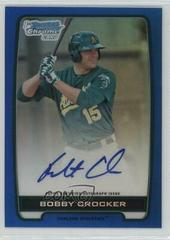 Bobby Crocker [Autograph Blue Refractor] #BCABC Baseball Cards 2012 Bowman Chrome Prospects Prices