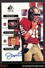 Joe Montana #J1A Football Cards 1999 SP Signature Montana Performances Prices