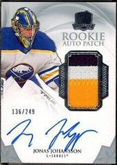 Jonas Johansson [Autograph Patch] Hockey Cards 2020 Upper Deck The Cup Prices