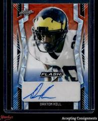 Daxton Hill [Kaleidoscope Red White Blue] #PA-DH1 Football Cards 2022 Leaf Flash Portrait Autographs Prices