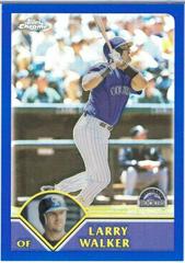 Larry Walker #29 Baseball Cards 2003 Topps Chrome Prices