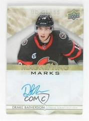 Drake Batherson [Gold] Hockey Cards 2021 Upper Deck Ovation UD Glass Magnifying Marks Autographs Prices