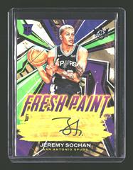Jeremy Sochan [Sapphire] #FP-JSS Basketball Cards 2022 Panini Court Kings Fresh Paint Autographs Prices
