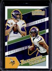 Justin Jefferson, Kirk Cousins [Silver] #TDT-MIN Football Cards 2022 Panini Contenders Touchdown Tandems Prices