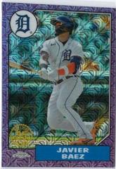 Javier Baez [Purple] #T87C-19 Baseball Cards 2022 Topps Update 1987 Chrome Prices