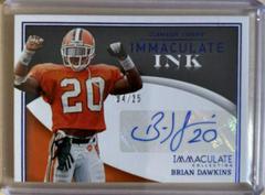 Brian Dawkins [Blue] Football Cards 2022 Panini Immaculate Collegiate Ink Autographs Prices