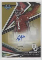 Andrel Anthony [Gold] #BA-AA Football Cards 2022 Bowman's Best University Autographs Prices