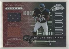 Anthony Thomas #159 Football Cards 2001 Playoff Absolute Memorabilia Prices