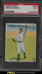 Vernon Gomez #216 Baseball Cards 1933 Goudey Prices