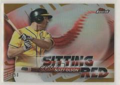 Matt Olson [Gold Refractor] #SR-MO Baseball Cards 2018 Topps Finest Sitting Red Prices