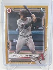 Adrian Del Castillo [Gold] Baseball Cards 2021 Bowman Draft Prices