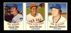 Carlton Fisk, Jim Slaton, Rick Reuschel [Hand Cut Panel] Baseball Cards 1977 Hostess Prices