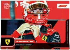 Charles Leclerc #75 Racing Cards 2022 Topps Now Formula 1 Prices