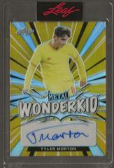 Tyler Morton [Prismatic Gold] Soccer Cards 2022 Leaf Metal Wonderkid Autographs Prices