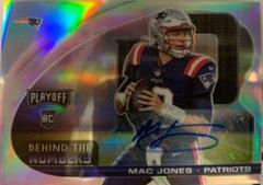 Mac Jones [Signature] #BTN-MJO Football Cards 2021 Panini Playoff Behind the Numbers Prices