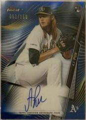 A.J. Puk [Blue Refractor] #FA-AP Baseball Cards 2020 Topps Finest Autographs Prices